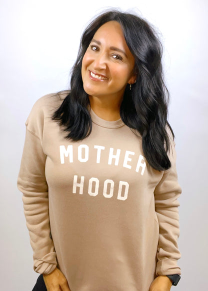 Motherhood Crewneck | Tan - CC Boutique